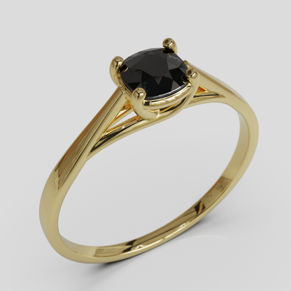 Anillo de Compromiso Prisma Solitario