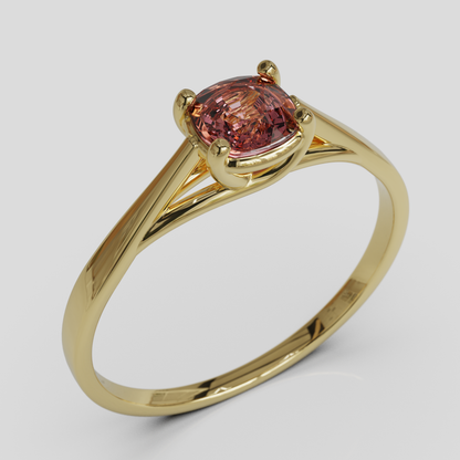 Anillo de Compromiso Prisma Solitario