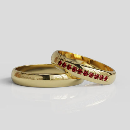 Argollas de Matrimonio Aruba Oro 18k 4mm