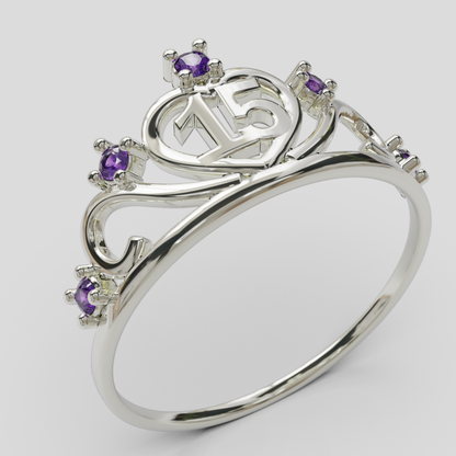 Anillo Tiara 15 años