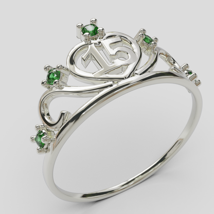 Anillo Tiara 15 años