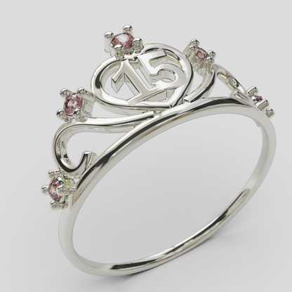 Anillo Tiara 15 años