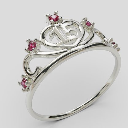 Anillo Tiara 15 años