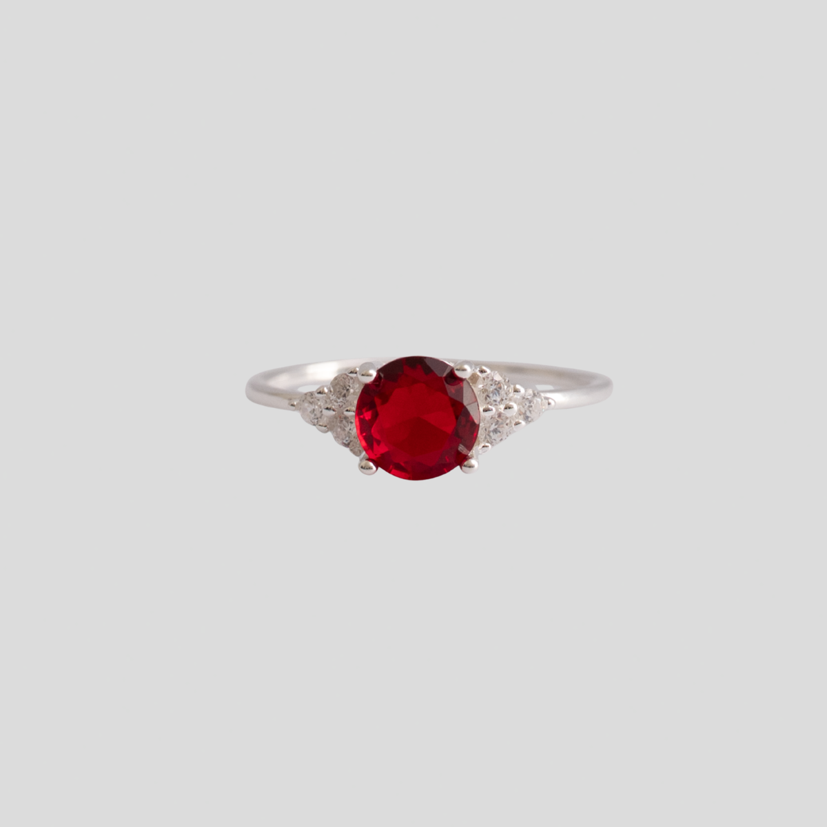 Anillo Plata 925 Brillo Circular