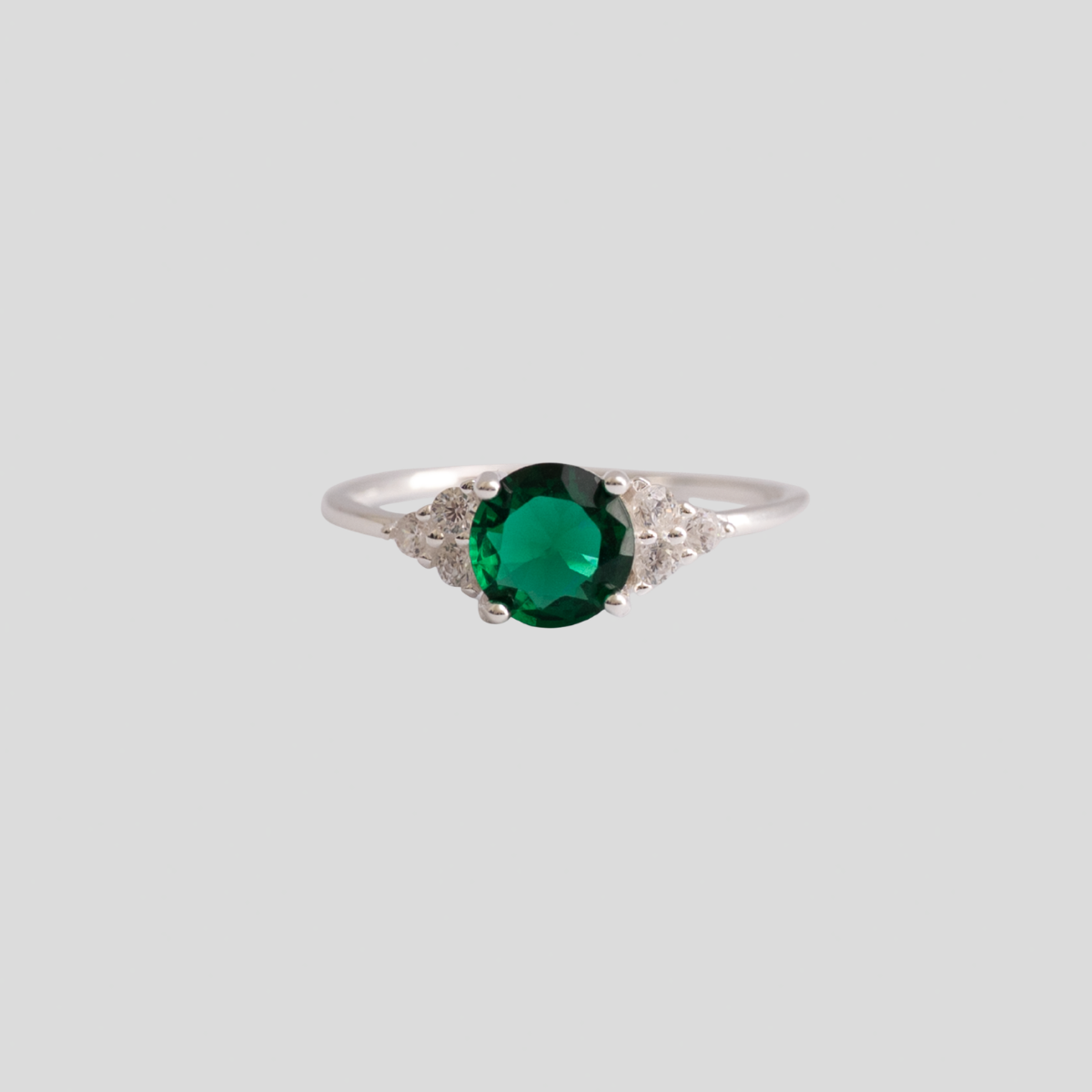 Anillo Plata 925 Brillo Circular
