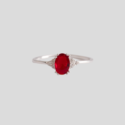 Anillo plata 925 Oval Clásico