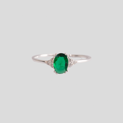 Anillo plata 925 Oval Clásico