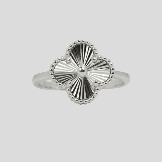 Anillo Trébol Plata 925