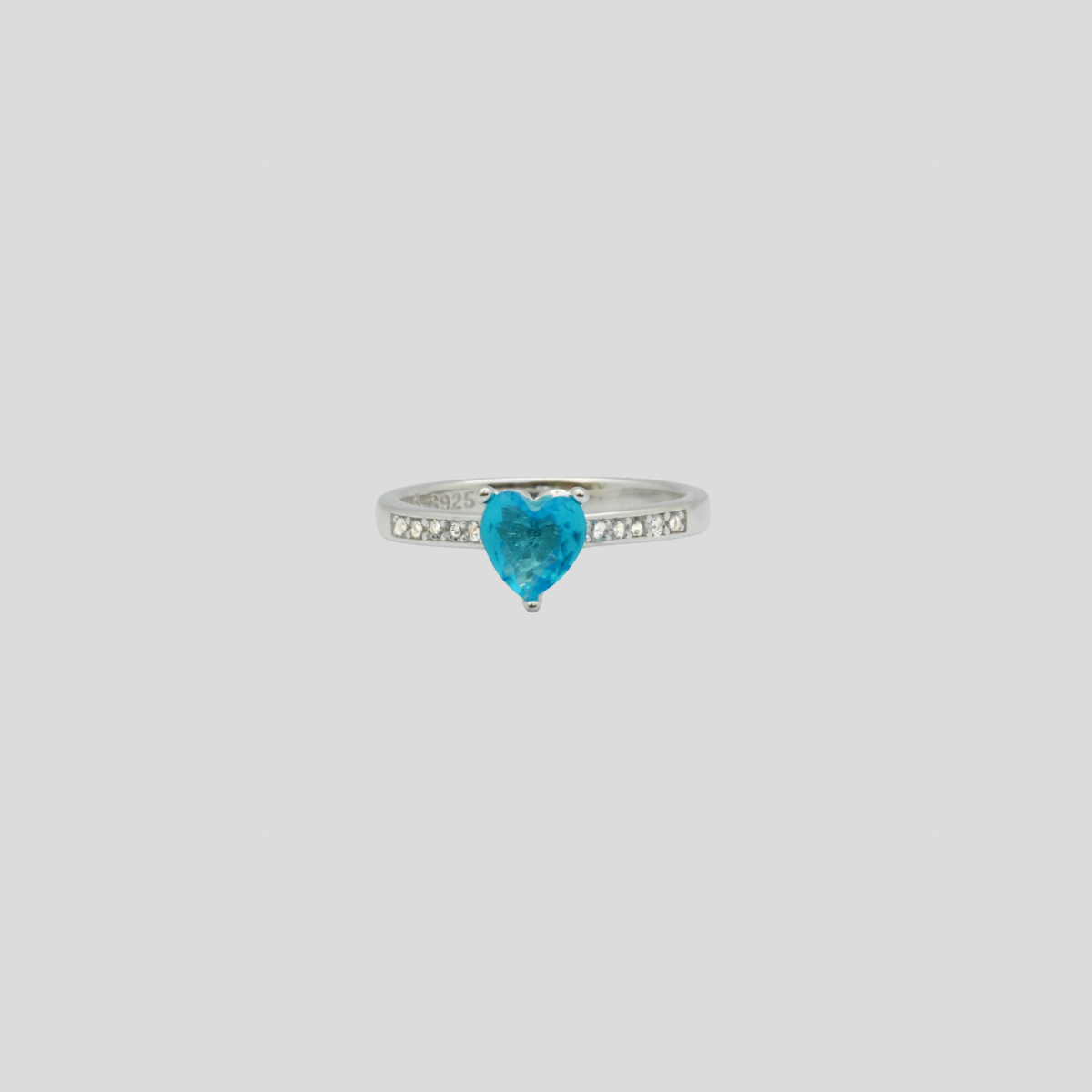 Anillo Corazón Celeste