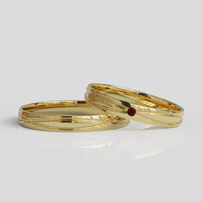 Argollas de Matrimonio Chiara 3mm Oro 18k