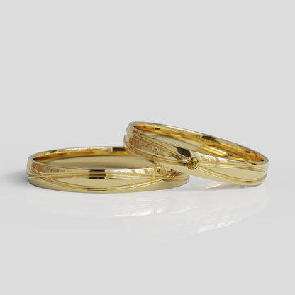 Argollas de Matrimonio Chiara 3mm Oro 18k