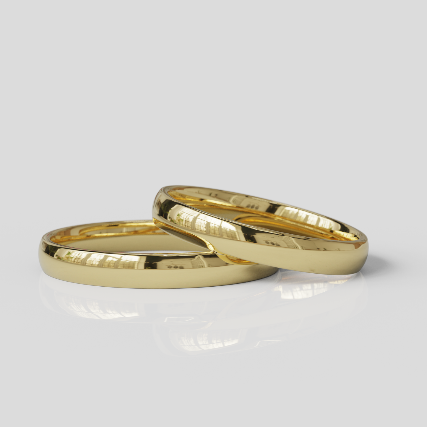 Argollas Inglesas Confort 3mm