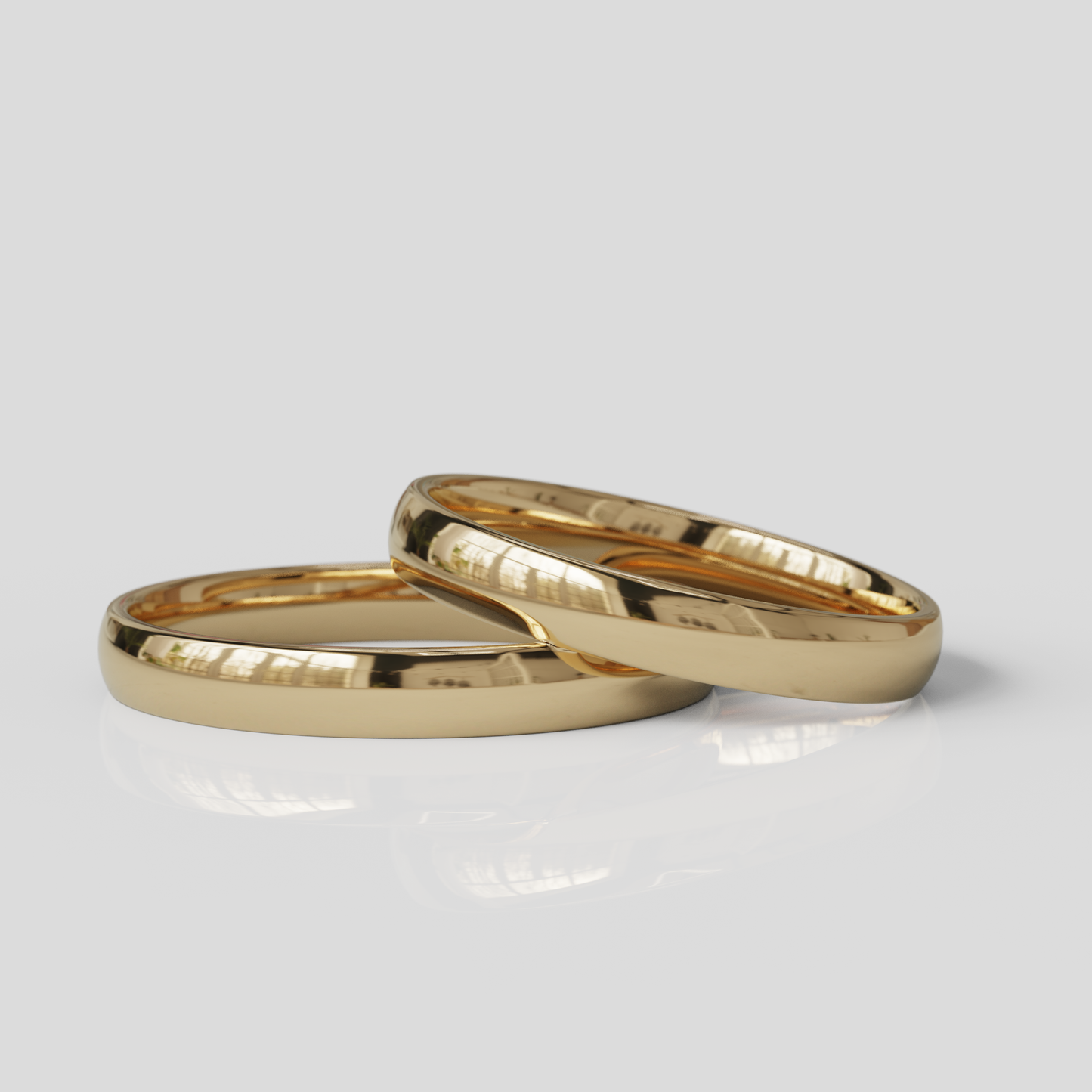 Argollas Inglesas Confort 3mm