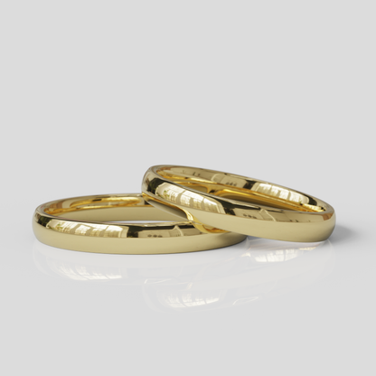 Argollas Inglesas Confort 3mm