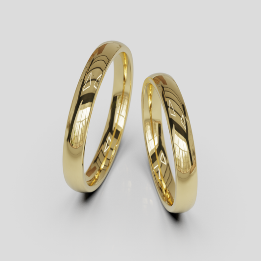 Argollas Inglesas Confort 3mm