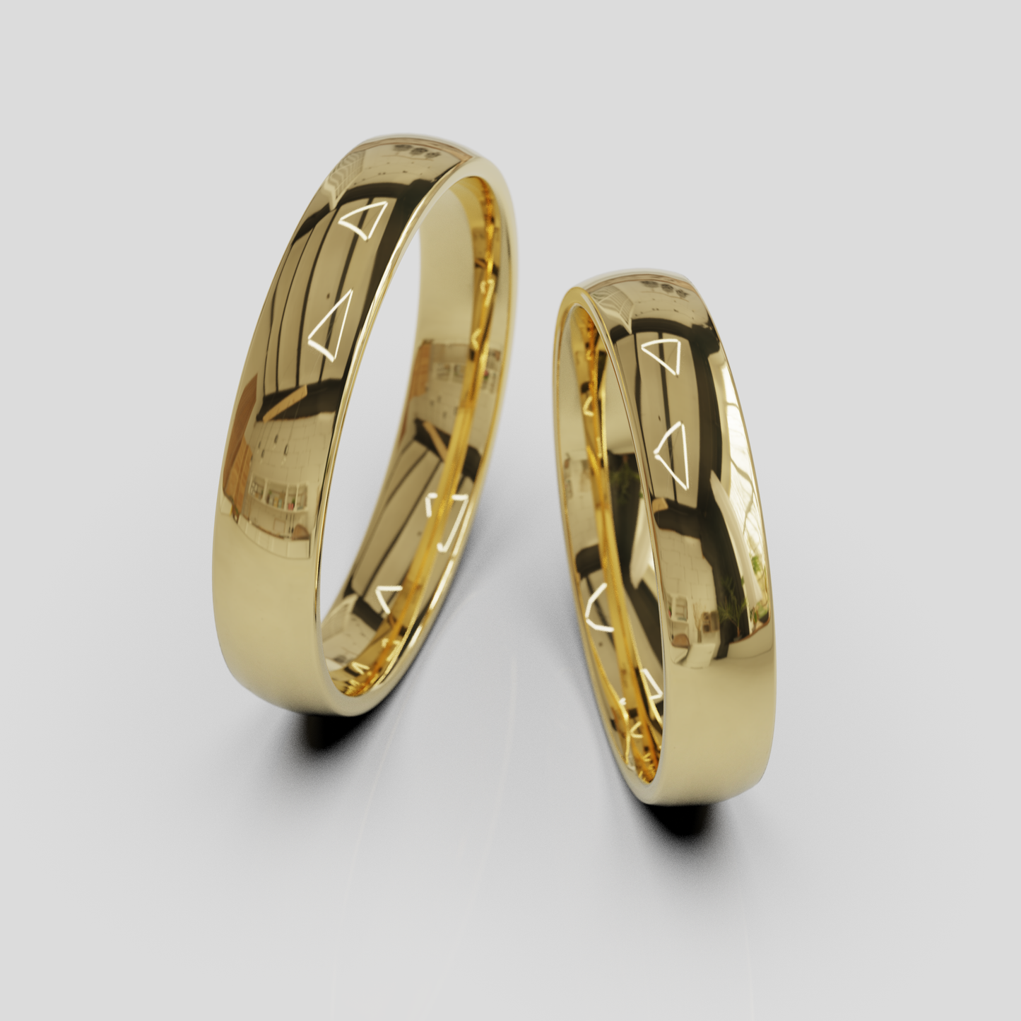 Argollas Inglesas Confort 4mm