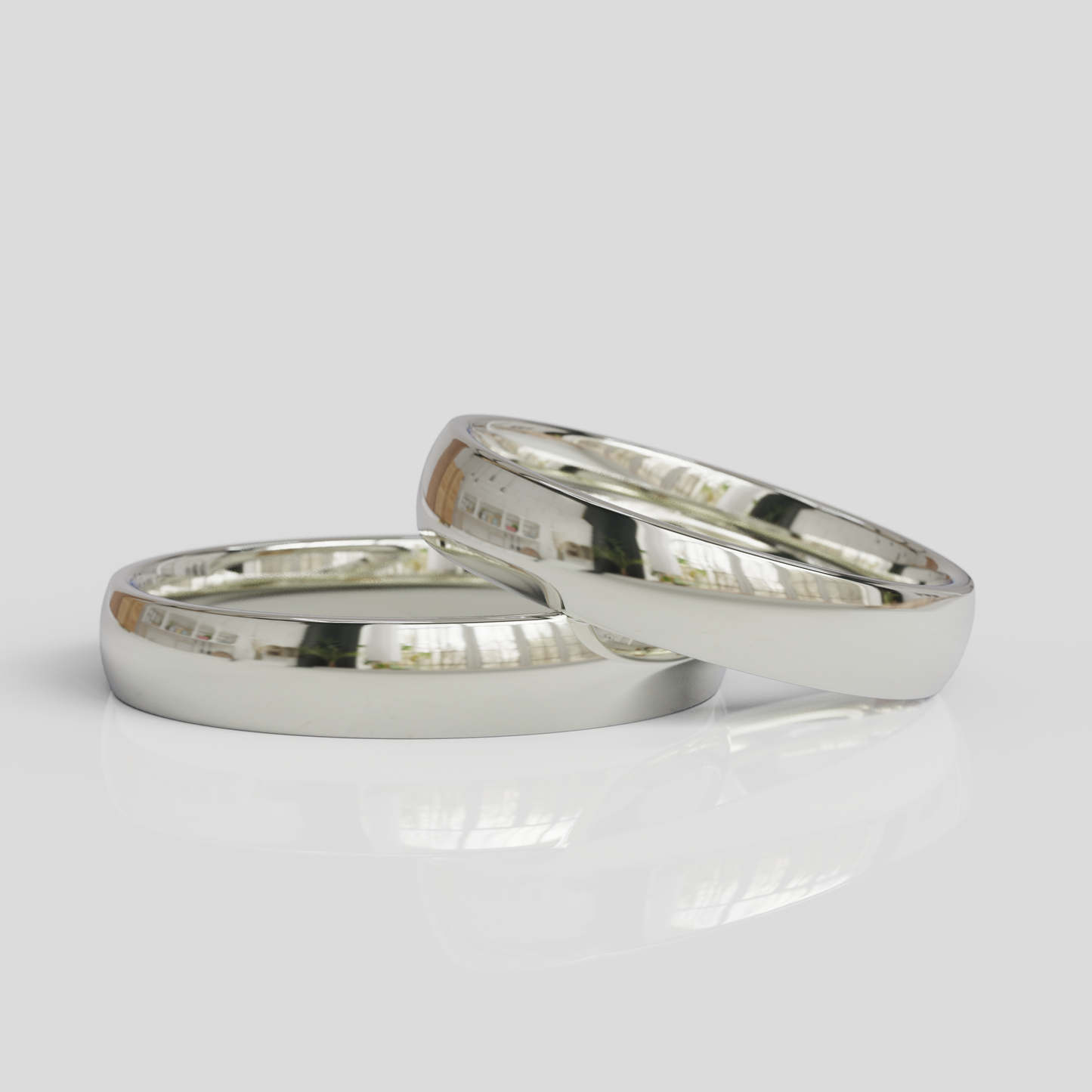 Argollas Inglesas Confort 4mm