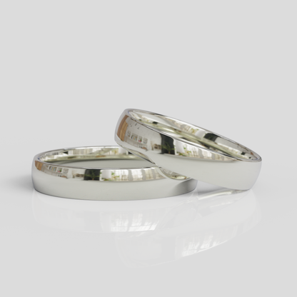 Argollas Inglesas Confort 4mm