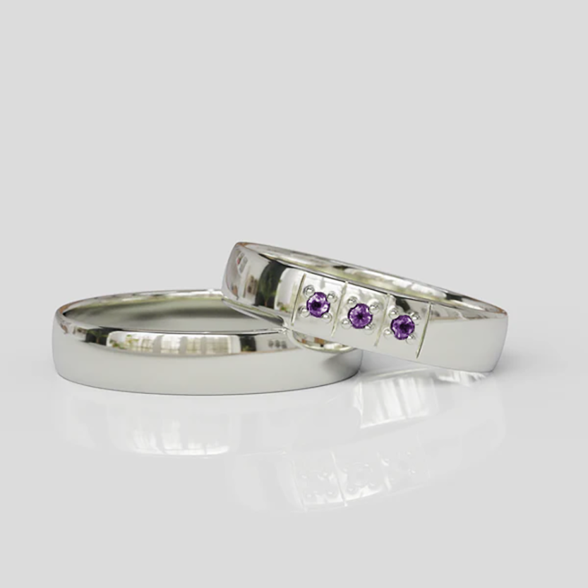 Argollas de Matrimonio Plata 950 Eternia