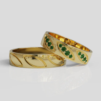 Argollas de Matrimonio Fiorella Oro 18k 5mm