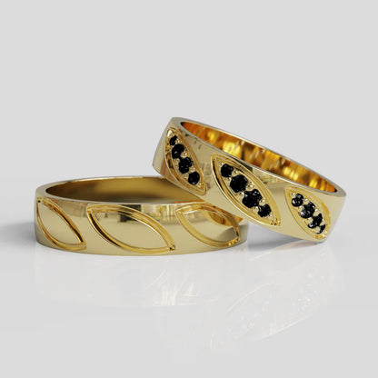 Argollas de Matrimonio Fiorella Oro 18k 5mm