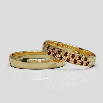 Argollas de Matrimonio Livia Oro 18k