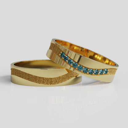 Argollas de Matrimonio Mi Piaci Molto Oro 18k