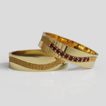 Argollas de Matrimonio Mi Piaci Molto Oro 18k