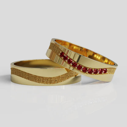 Argollas de Matrimonio Mi Piaci Molto Oro 18k