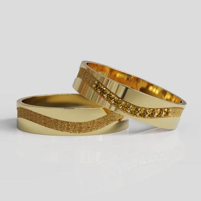 Argollas de Matrimonio Mi Piaci Molto Oro 18k