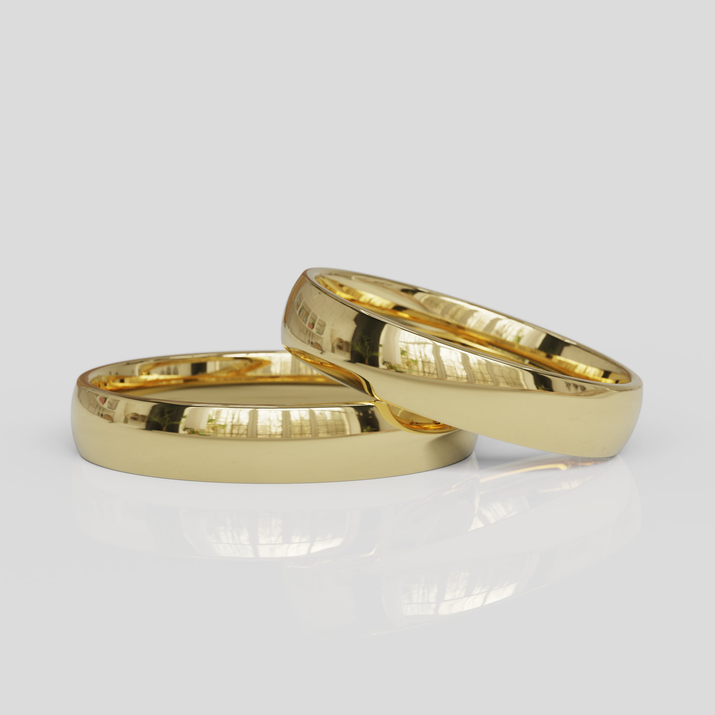 Argollas Media Caña Confort 4mm