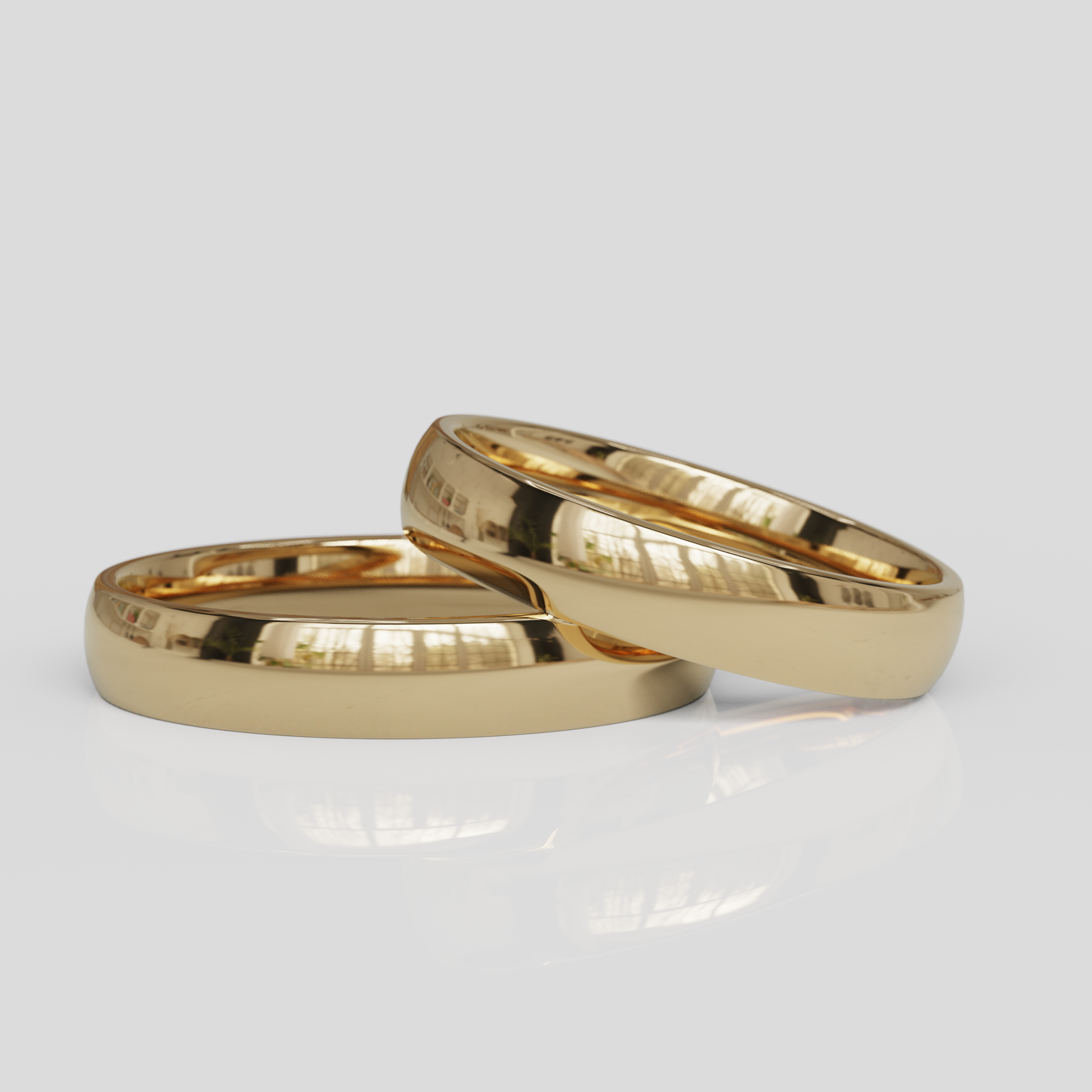 Argollas Media Caña Confort 4mm