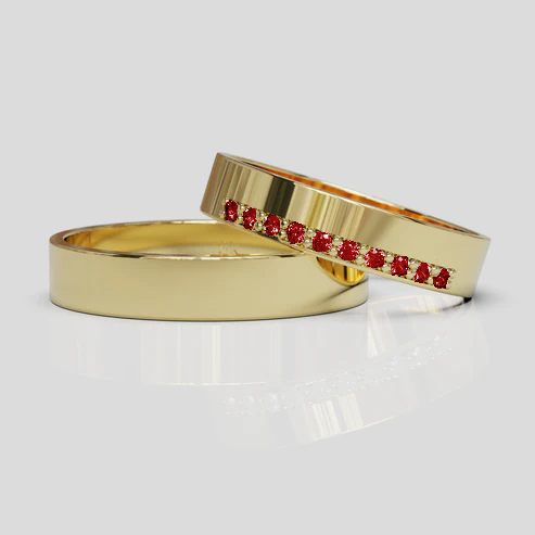 Argollas de Matrimonio Oro 18k Siena