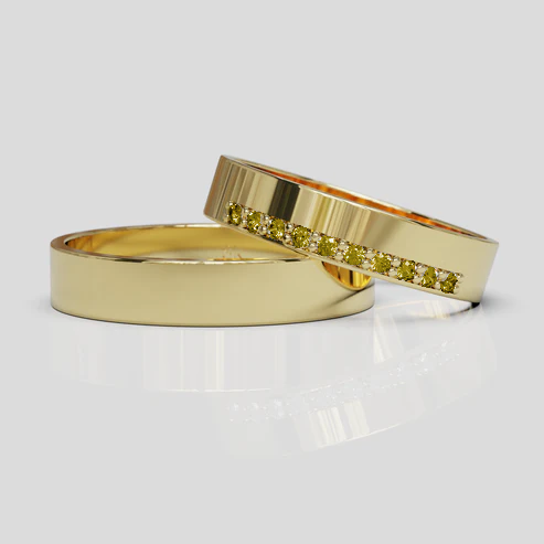 Argollas de Matrimonio Oro 18k Siena