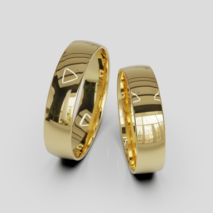 Argollas Media Caña Confort 5mm