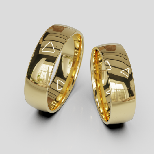 Argollas Media Caña Confort 6mm