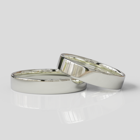 Argollas de Matrimonio Tubo Confort Plata 950 4mm