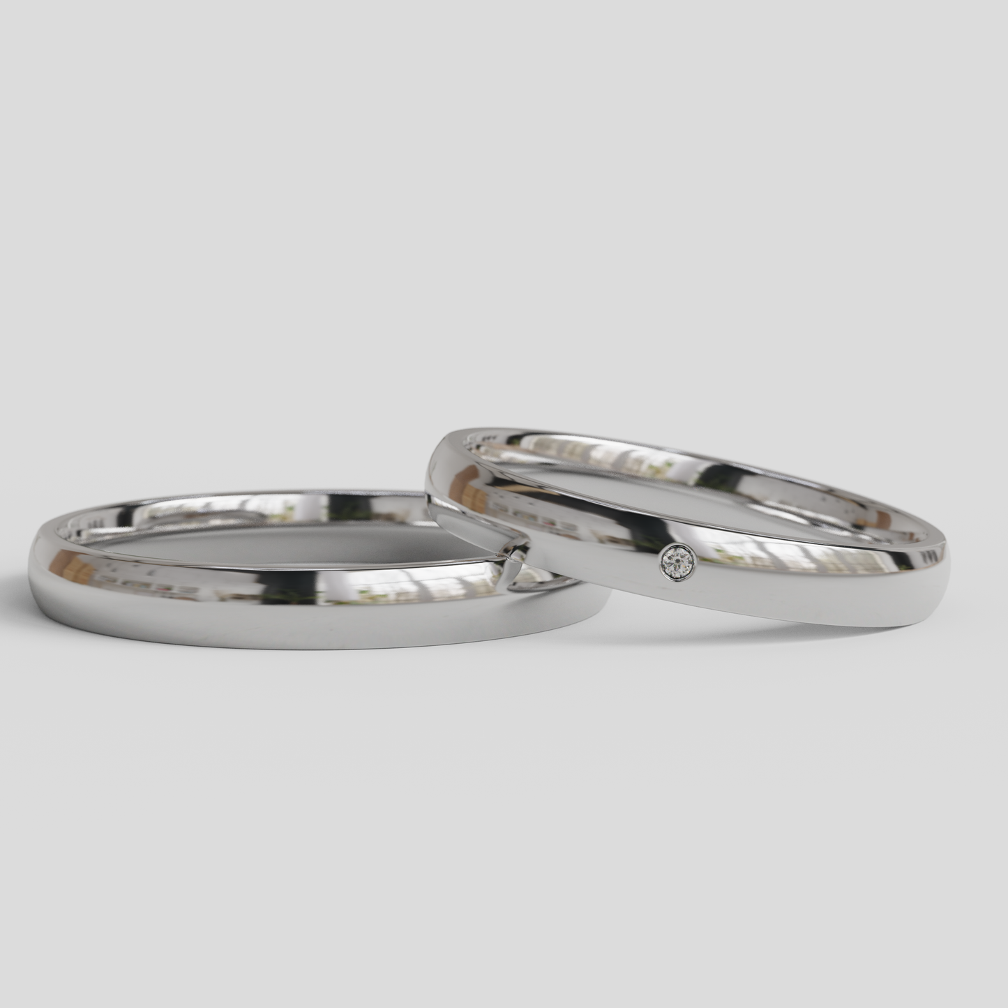 Argollas Inglesas Brillante Confort 3mm