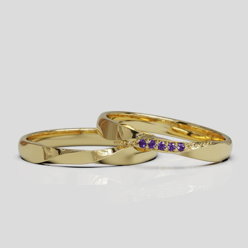 Argollas de Matrimonio Mobius Oro 18k 3mm