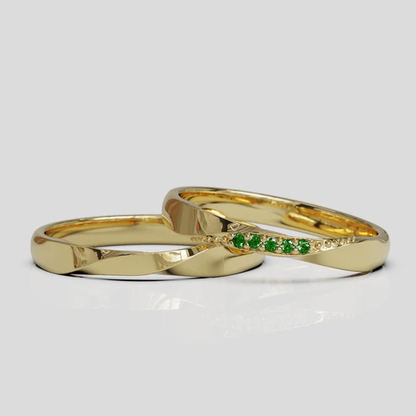 Argollas de Matrimonio Mobius Oro 18k 3mm
