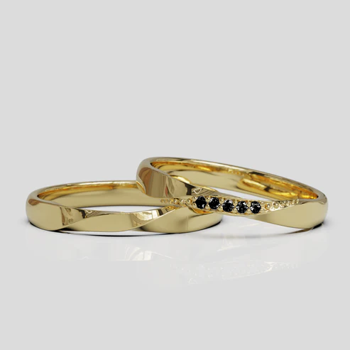 Argollas de Matrimonio Mobius Oro 18k 3mm