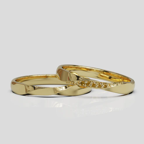 Argollas de Matrimonio Mobius Oro 18k 3mm