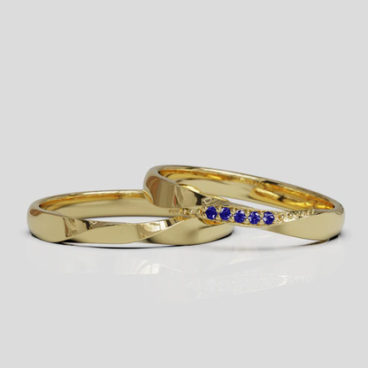 Argollas de Matrimonio Mobius Oro 18k 3mm