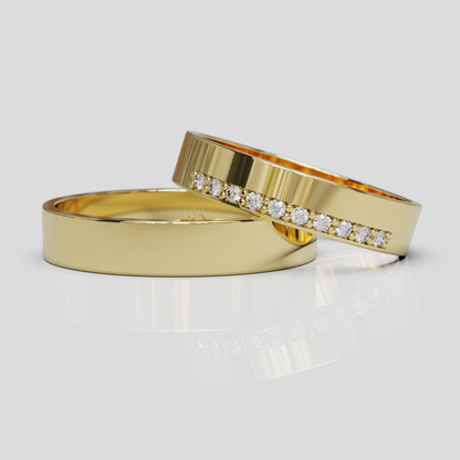 Argollas de Matrimonio Oro 18k Siena