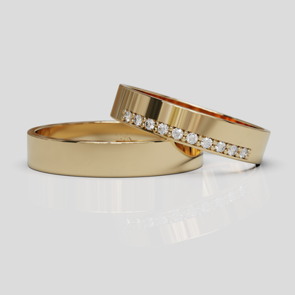 Argollas de Matrimonio Oro 18k Siena