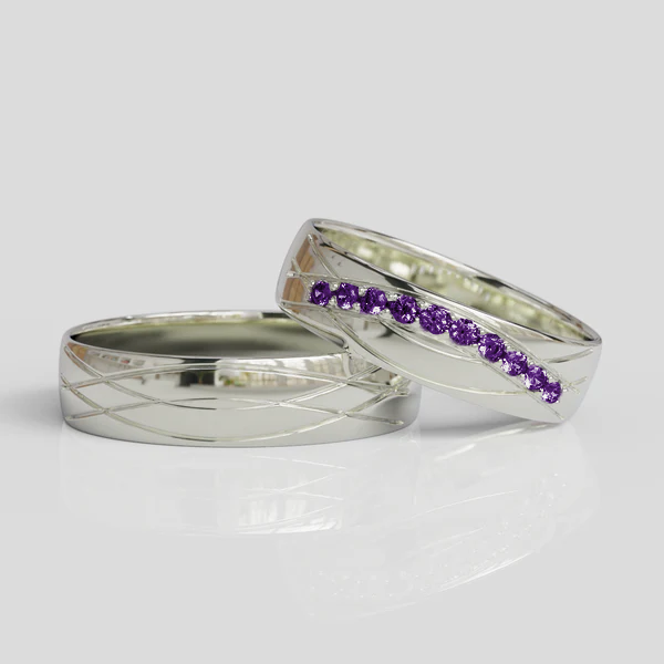 Argollas de Matrimonio Plata 950 Armour