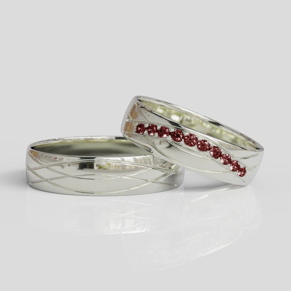 Argollas de Matrimonio Plata 950 Armour
