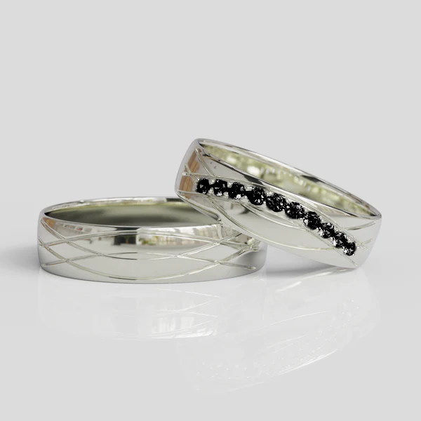 Argollas de Matrimonio Plata 950 Armour