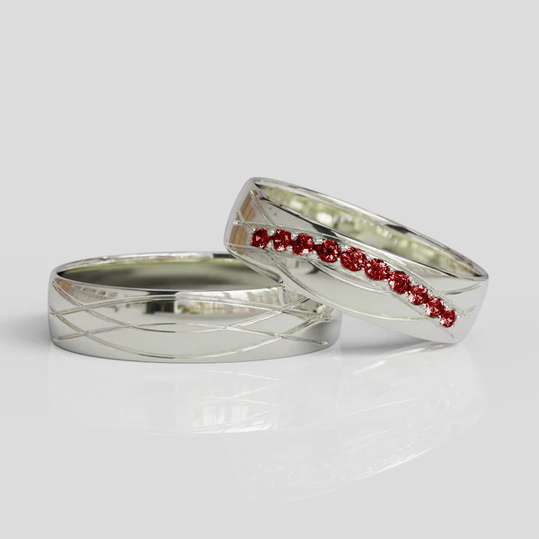 Argollas de Matrimonio Plata 950 Armour