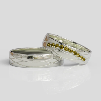 Argollas de Matrimonio Plata 950 Armour